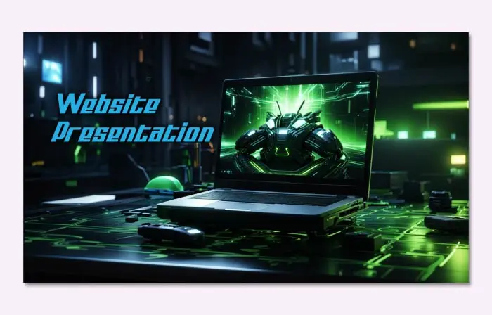 Hi-tech Gaming Laptop 3D Slideshow
